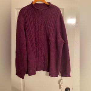 Alfred Dunner 2X Purple Sweater NWT